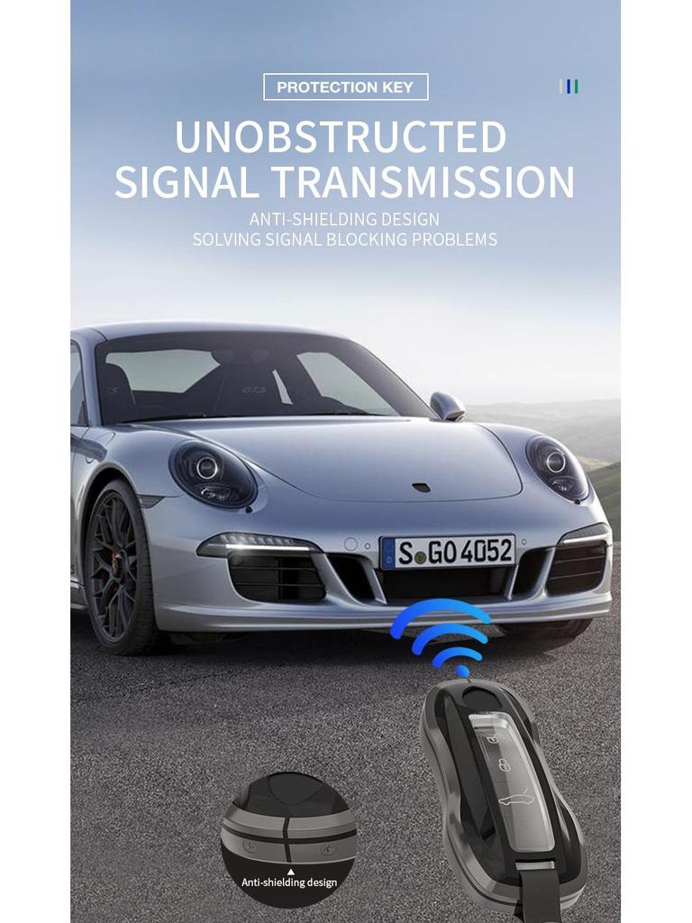 Porsche Key Shell: Compatible with 718, Cayenne, 911, Macan, Panamera Models