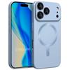 Protective Case - E.F.Connection - for iPhone 17 Pro Max - Silicone with Magnetic Circle - Blue