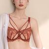 Кружевной бюстгальтер с чашками в виде кроличьих ушек, тонкий, приподнимающий и поддерживающий, хрустальный бюстгальтер, который визуально уменьшает большую грудь