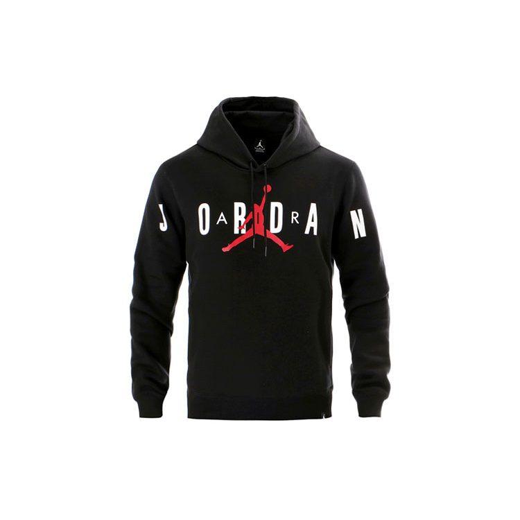 Jordan Jumpman Sweatshirts Men's Black Hooded Moderate Regular 834372-010