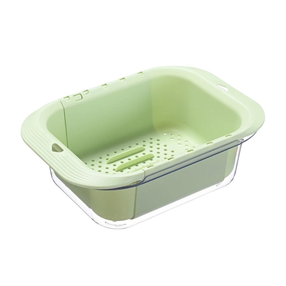 Retractable Fruits Cleaning Basket Large Capacity Vegetable Washing Basin Vegetable Washing