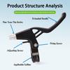 Durable Aluminum Alloy Bicycle Brake Handlebar Mountain Bike Brake Lever Bicycle Accessories Brake Lever