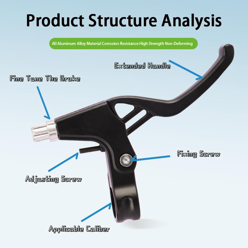 Durable Aluminum Alloy Bicycle Brake Handlebar Mountain Bike Brake Lever Bicycle Accessories Brake Lever