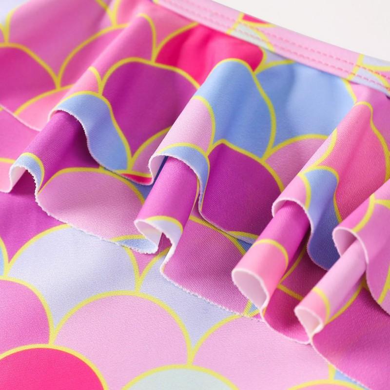 Детский цельный купальник для девочек с защитой от солнца, стильный детский купальник-бикини для детей 4-12 лет