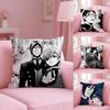 Pikpaka Anime Manga Black Butler Cushion Cover Plush Fabric Soft Double-Sided Printed Sofa Warm Winter Home Gift Pillow Cover