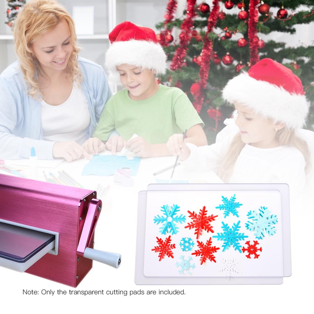 2pcs Transparent Cutting Pad Accessory  PC Material Plate 3mm Thickness Replacement Pad for Die Cutting & Embossing