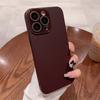 Простой приятный на ощупь матовый чехол с полной защитой объектива для iPhone 16 15 14 13 12 11 Pro Max Plus, жесткий ПК, противоударный