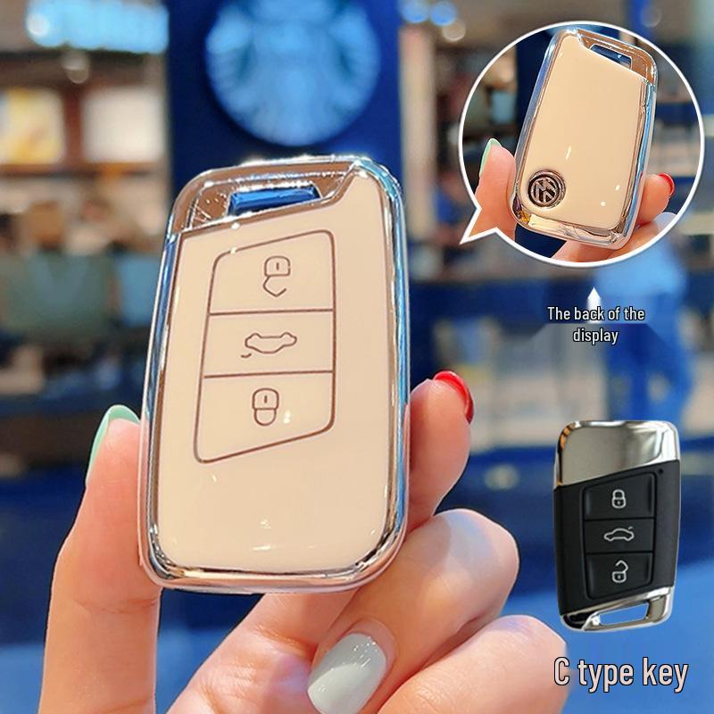 Volkswagen Key Covers Fit: Magotan, Passat, Sagitar, Polo, Bora, Tharu, Tayron, Lavida, Tiguan, T-Roc