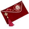 Multiple Patterns Wedding Red Envelope Best Wishes Embroidery New Year Blessing Bag Canvas Bag Tassel Design Red Money Packet