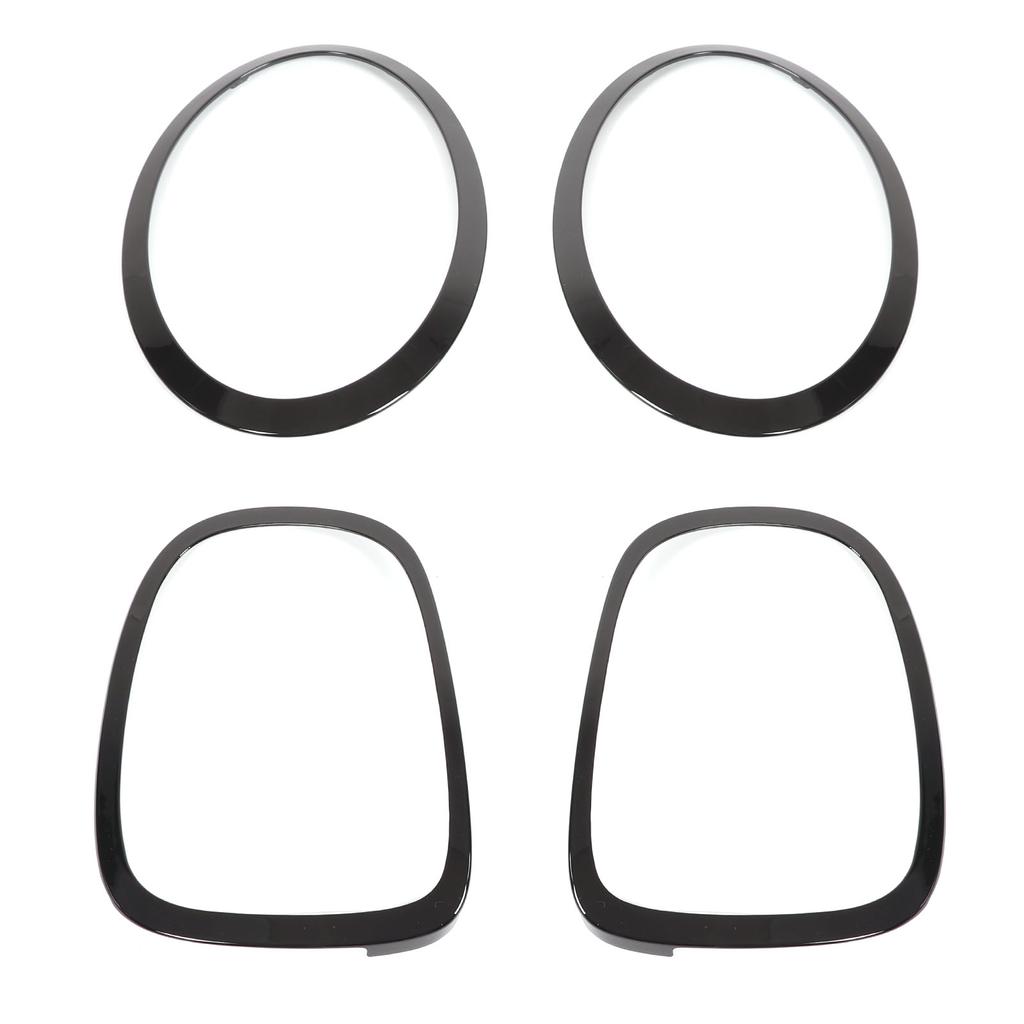 Glossy Black Headlight Taillight Surround Cover Trims for F55 F56 F57 One Cooper S JCW 2014+