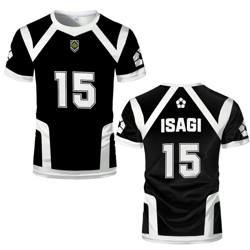 Японское аниме Blue Lock Сезон 2 Новые футболки Isagi Football Jersey Футболки для косплея Hyoma Chigiri Meguru Bachira Футболки Детская одежда