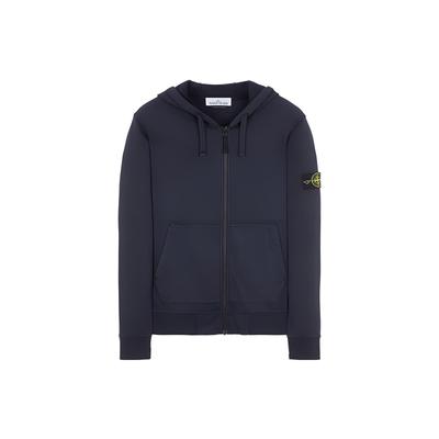 FW23 Однотонная куртка с капюшоном на молнии, с длинными рукавами, мужская куртка, синяя, 791564251-A0020