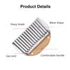 Wavy French Fry Cutter, Stainless Steel Crinkle Blade, Waffle and Vegetable Chopper, Kitchen Gadget for Thick Cut Fries
