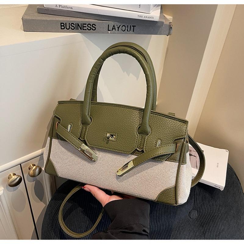 Модная и нишевая ручная сумка Kelly с цветовыми блоками, сумка через плечо