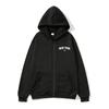New York 199X Printed Spring Autumn Zip Hooded Women Fashion Pullover  Zip Sweatshirt Harajuku Unisex Oversized Zip Hoodie