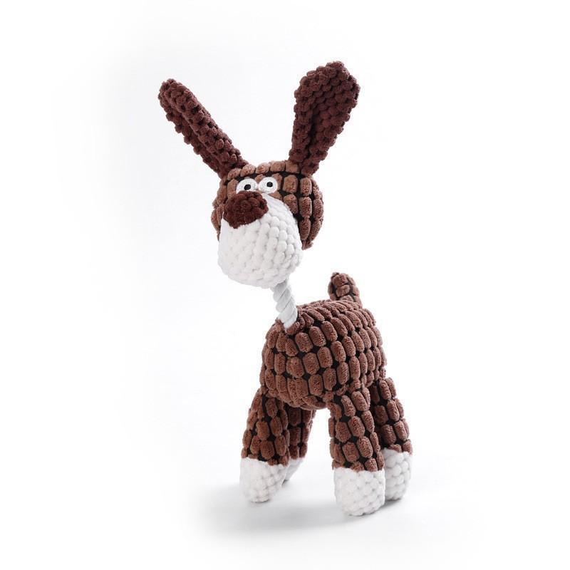 Cartoon Dog Bite-Resistant Chew Toy for Puppy Teething & Boredom Relief for Bichon Corgi & Small/Large Dogs
