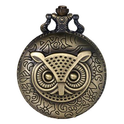 JEWELRYWE Карманная сова Ретро Аналоговая Подвеска Идеальный подарок для и Рождества Часы, Часы в античном стиле, Сплав, Церемонии совершеннолетия, Дни рождения,