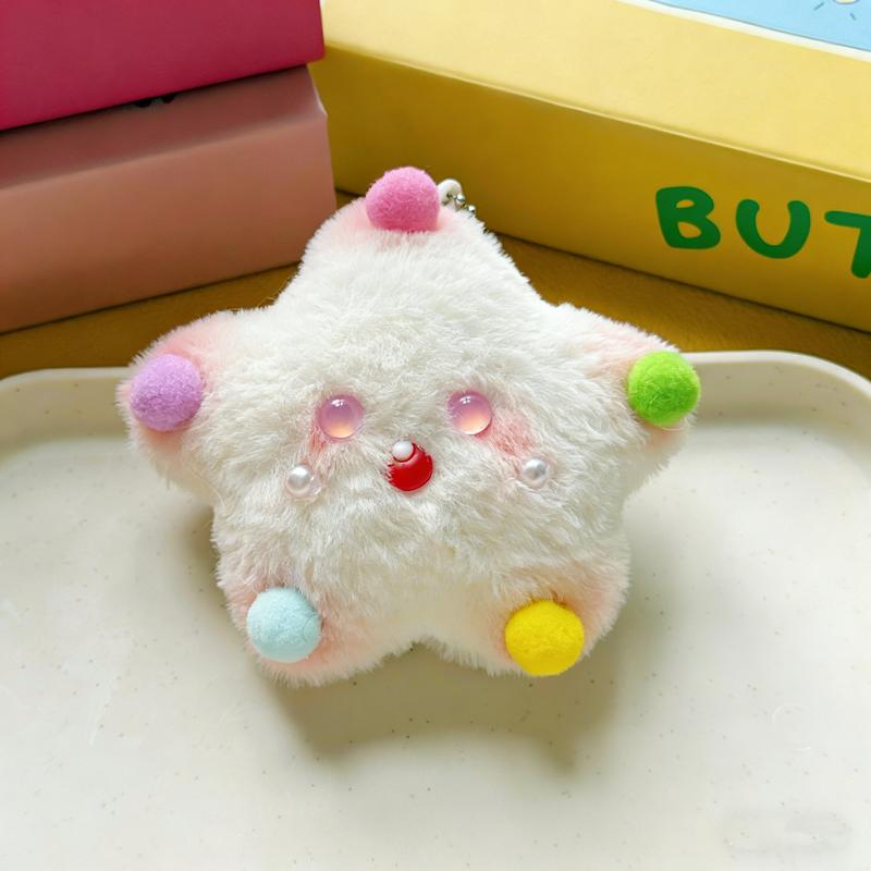 Colorful Squeaky Ball Pacifier Siamese Cat Wings Crown Star Cute Cartoon Doll Pendant Pendant Keychain