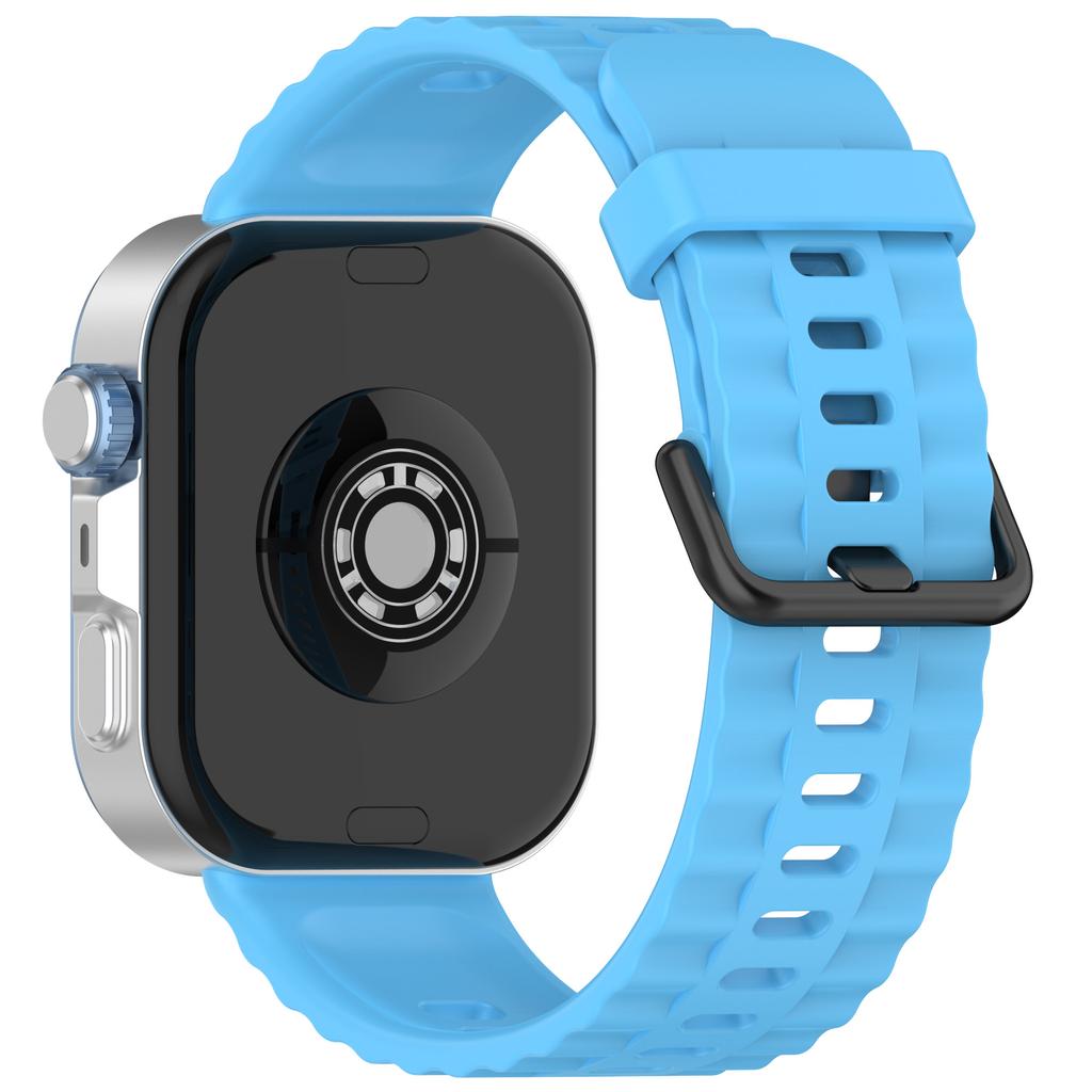 Silicone Strap with Black Buckle for Huawei Watch Fit 4 Pro/4/3 Breathable Watch Band