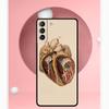 Чехол с анатомией человека для Samsung Galaxy S25 Ultra S25 FE S20 S21 S22 S23 Plus S9 S10 S24 Ultra Чехол Funda