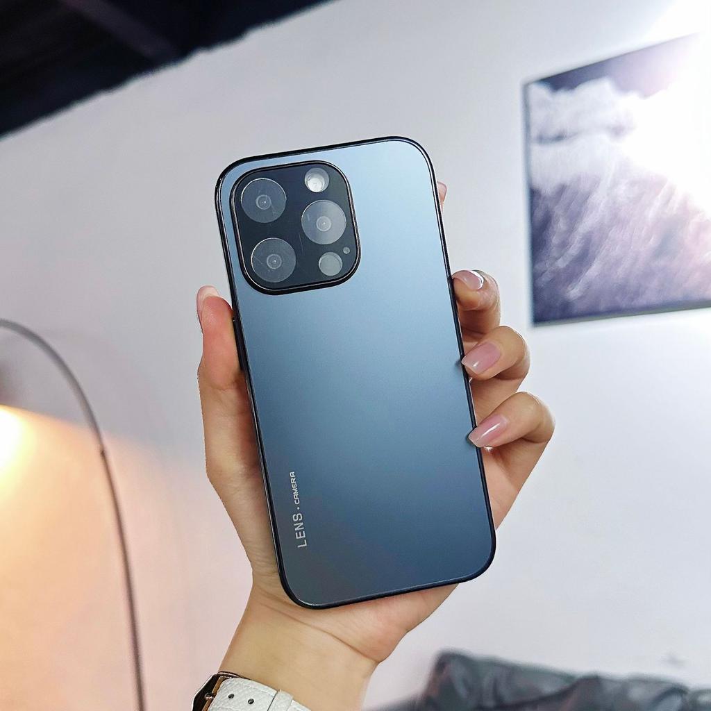 Electroplated Matte Finish Suitable for Apple 16promax Phone Case IPhone15 Lens Film 14PC Full Package 13 Protective Case