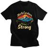Мужская футболка North Carolina Strong 100% Хлопок Модный Летний Стиль Короткий Рукав Свободный Крой Одежда Подарок