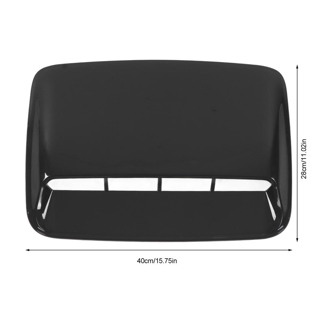 Engine Hood Air Vent Cover Glossy Black ABS Car Bonnet Cover Universal for Car Modification Auto Parts