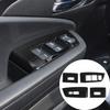 Glossy Black Window Lift Button Trim Frame Cover For Honda Pilot 2016-