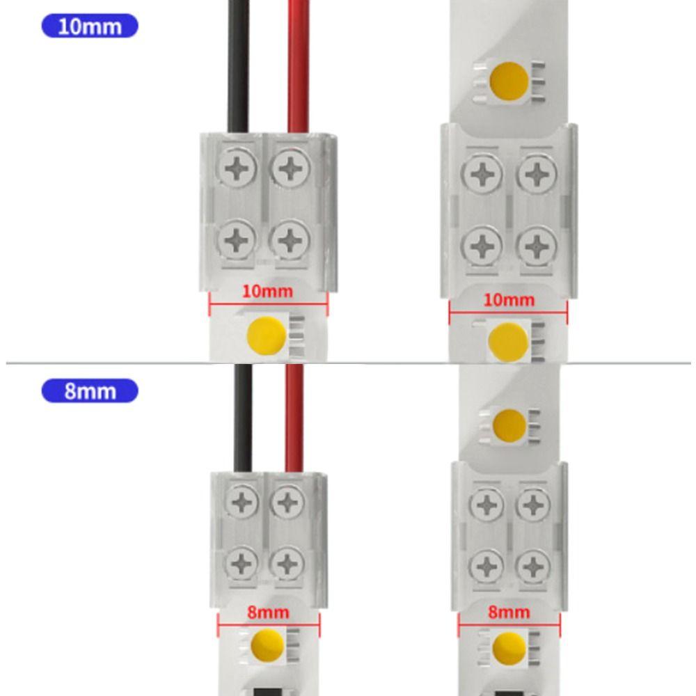 Пряжки для светодиодной ленты PP 8 мм 10 мм COB Клеммные аксессуары Зажимная муфта для светодиодной ленты