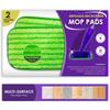 Mop Pads Mop Refills Office Reusable 12 Inch 2 Pcs