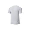 SAUCONY Solid Color Logo Round Neck Short Sleeve T-Shirt Men Tops Light-Gray SC2239061-2