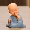 Mini Little Monk Statue Resin Monk Figurine Zen Garden Ornament Home Aquarium Tank Garden Yard Decoration Desktop Ornament