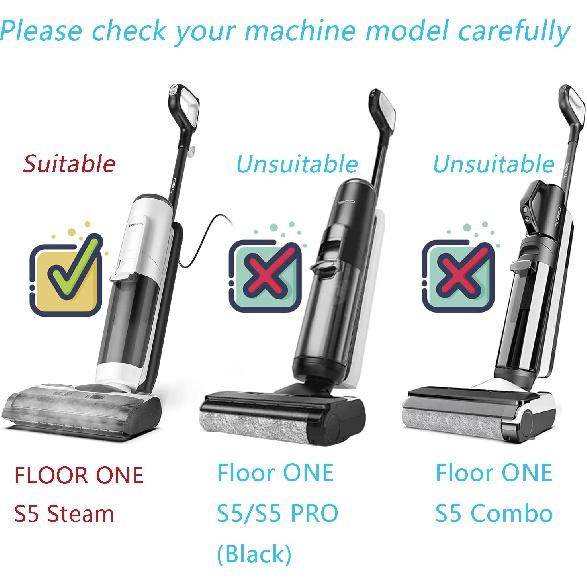 Запасные части для щетки-валика S5 Steam Roller для пылесоса Tineco Floor ONE S5 Steam, 2 упаковки валиков-щеток и 2 упаковки HEPA-фильтров для Tineco