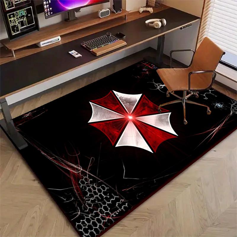 Umbrella Corp Polyester Carpet, Soft Indoor Mat for Office Chair, Living Room, Computer Desk - Decorative Home Office Rug Design