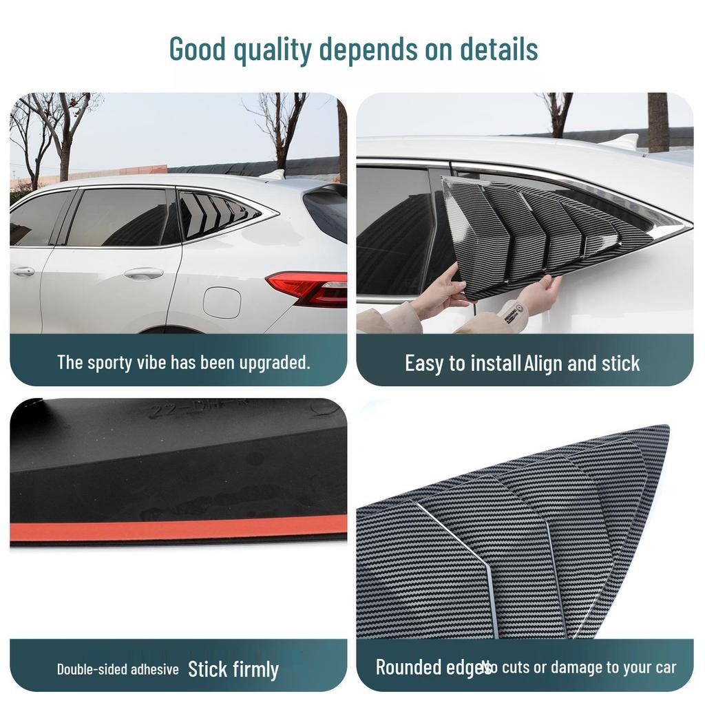 Декоративная накладка и треугольная решетка заднего окна Haval F7