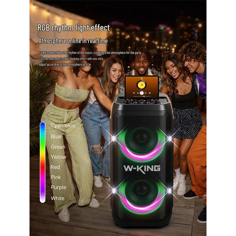 W-King T12 Portable Outdoor Party Bluetooth Speaker