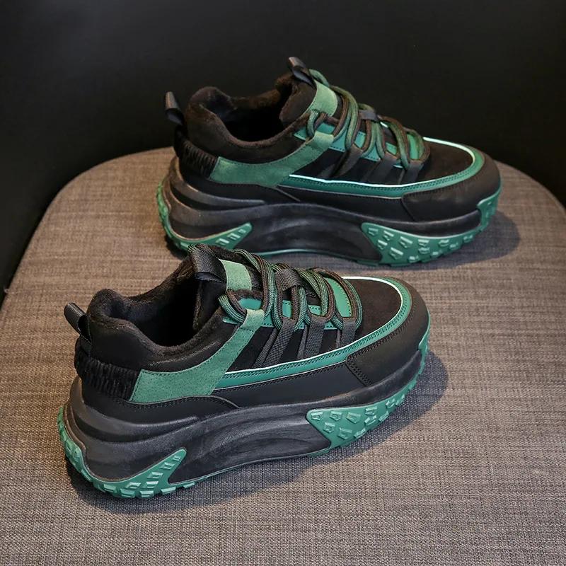 Fashion Woman Fashion Vulcanize Shoes Warm High Top Sneakers 2025 Autumn Platform Sneakers Mesh Ladies Footwear Casual Ladies Footwear