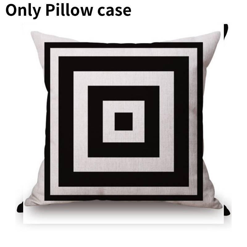Роскошная наволочка в скандинавском стиле с цифровым принтом черными буквами для домашнего декора
