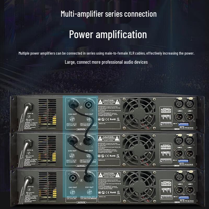 Kayoula KYL-4A Professional 2-Channel Class D Power Amplifier