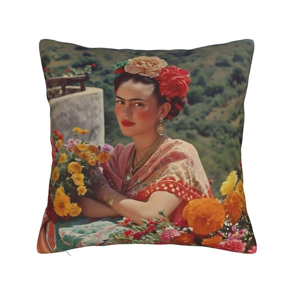 Pillow Case F-Fridas K-Kahlooo Soft Pillow Cover For Sofa Home Decoration Novelty Pillowcases