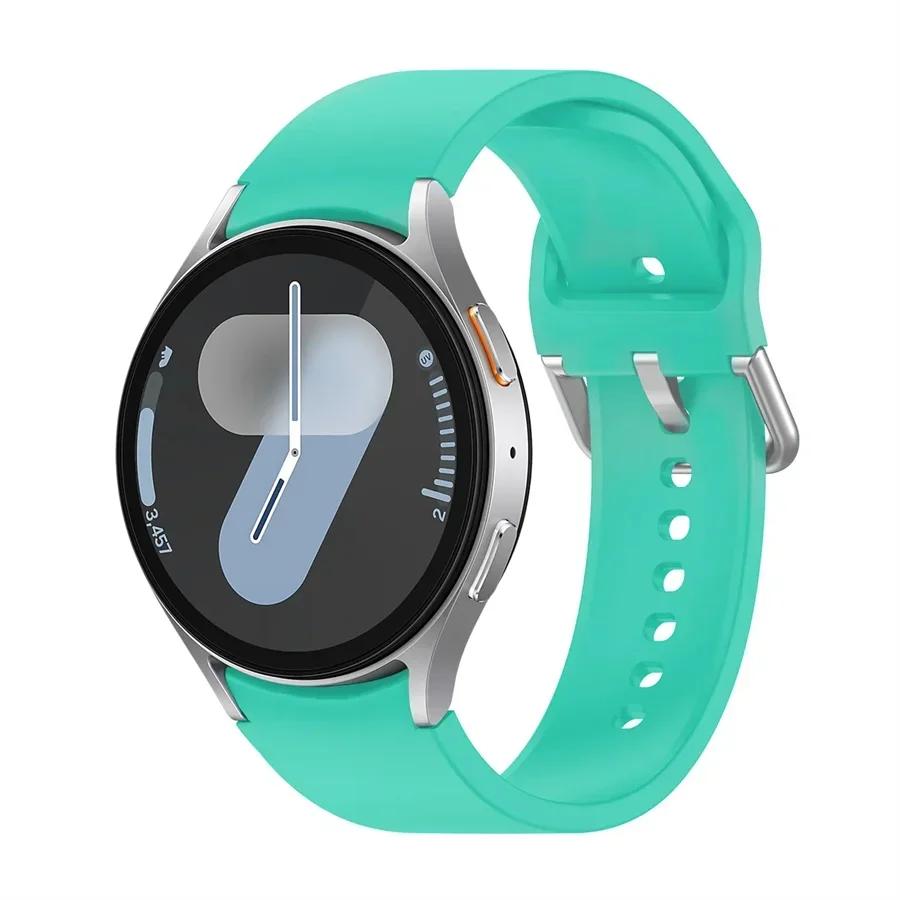 Силиконовый ремешок для Samsung Galaxy Watch 7 6 5 4 44мм 40мм 5 45мм 20мм Браслет Galaxy Watch6 4 classic 47мм 43мм 46мм 42мм ремешок