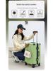 Sturdy Aluminum Frame Trolley Suitcase with Silent Wheels, Large Capacity & Combo Lock for Men, Women & Students