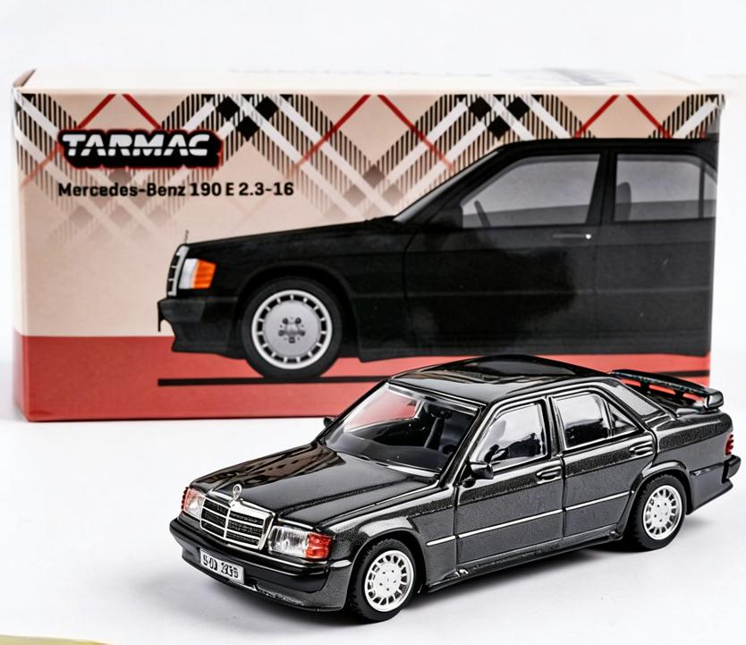 Гудронированные работы, ТВ 1:Масштаб 1:64 Mercedes-Benz 190E 2.3-16 Rexy Автомобиль Металлическая Модель Миниатюра Литье под Давлением Коллекция Хобби Украшение Игрушки Подарок