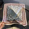 High-end Silk Scarf 100% Mulberry Silk Small square Scarf Spring Decorative Small Neckerchief Fashionable and Versatile Necktie