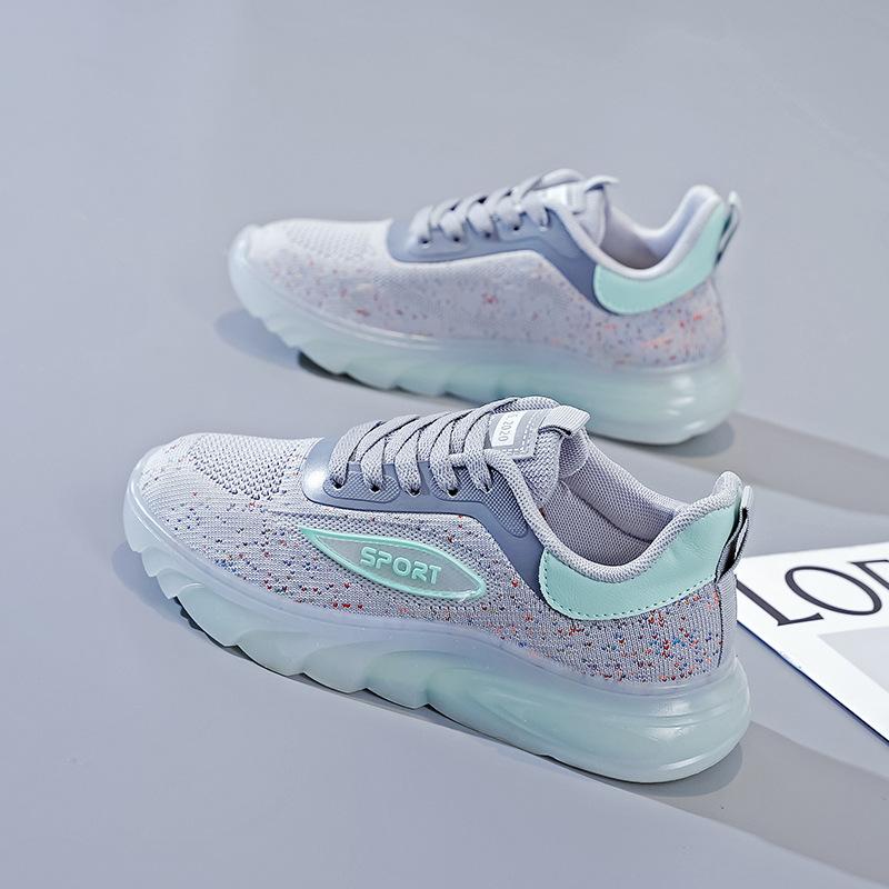 Светящиеся в темноте летающие тканые кроссовки для женщин, новинка 2023 года, кроссовки для женщин, дышащие повседневные кроссовки