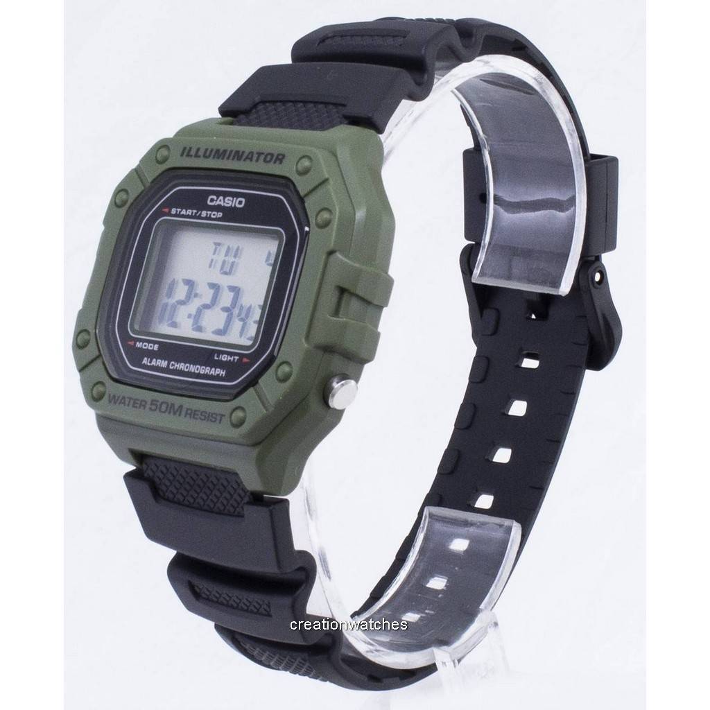 Casio Молодежные W-218H-3AV W218H-3AV Цифровые мужские часы