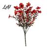 Birthday Presents for Her Artificial Fall Flowers Fake Eucalyptus Violet Silk Greenery Bouquet Autumn Faux Floral Everlasting Botanical Decor Stems,