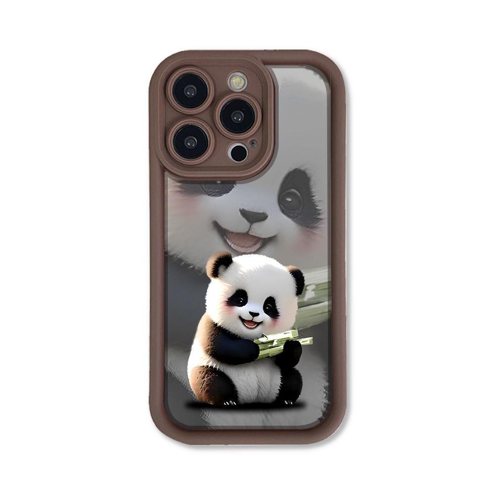 Премиум Чехол для мобильного телефона Panda Применимый iPhone17PorMax 14 Apple 13 Матовый 12/15 Всесторонний Мягкий Чехол