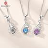 BELLA BOX New Product S925 Sterling Silver Angel Tear Pendant For Women's Fashion Korean Teardrop-shaped Feather Necklace