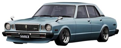 Модель зажигания Toyota MarkII Sedan Grande светло-голубой металлик Готовый продукт 1/18 (МХ41)